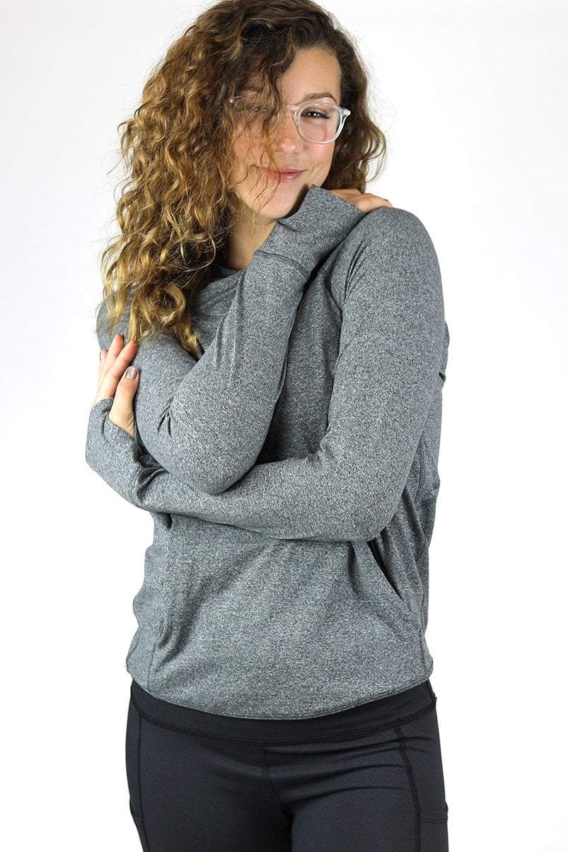 Women's Gratitude Hoodie in Grey