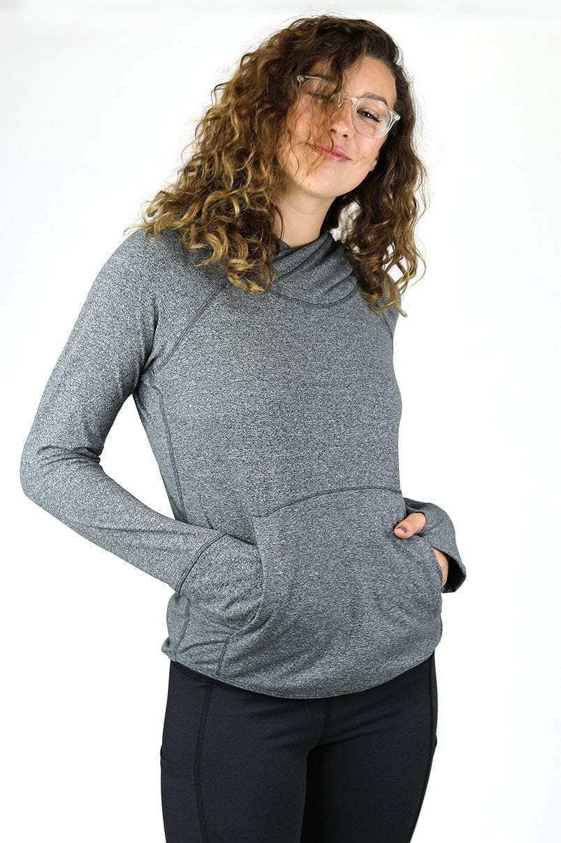 Women's Gratitude Hoodie in Grey