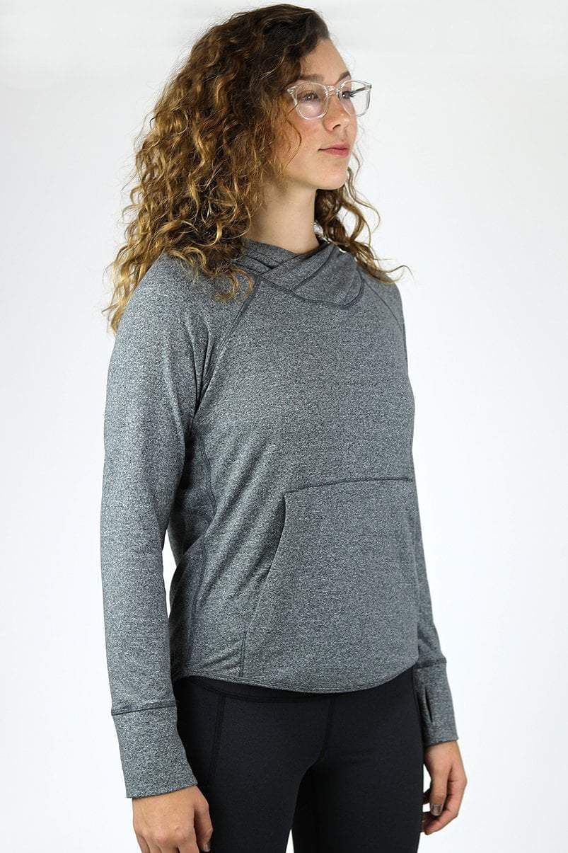 Women's Gratitude Hoodie in Grey